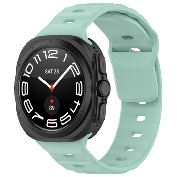 Silikonowy pasek Bizon Strap Watch Silicone G do Galaxy Watch Ultra 2 / 1, miętowy