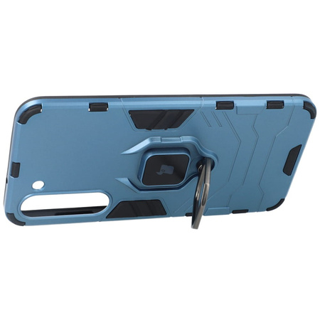 Etui Bizon Case Armor Ring do Galaxy S23 Plus, niebieskie