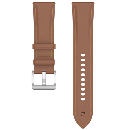 Pasek Bizon Strap Watch Casual do Galaxy Watch FE/7/6/6 Classic/5/5Pro/4/4 Classic, jasnobrązowy