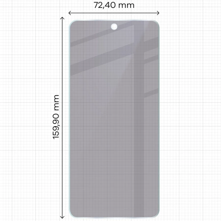 Prywatyzujące szkło hybrydowe Bizon Glass Mule Shadow do OnePlus Nord CE5 5G, matowe