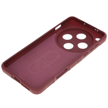 Pancerne etui Bizon Case Tur do Oppo Find X8 Pro, burgundowe