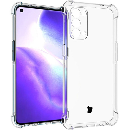 Etui + 2x szkło Bizon Case Clear Pack do Oppo Reno 5 5G, przezroczyste