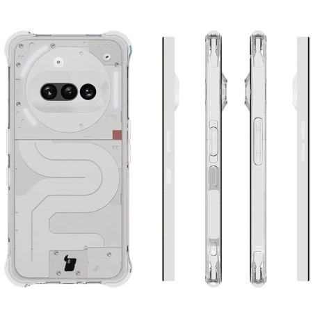 Elastyczne etui + 2x szkło hartowane Bizon Case Clear Pack do Nothing Phone (3a)