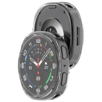 Etui z osłoną ekranu Bizon Case Watch Felipe do Galaxy Watch 8 44 mm, przezroczyste