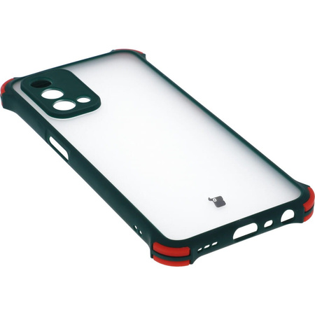 Etui Bizon Case AntiShock Hybrid do Oppo A93 5G / OnePlus Nord N200 5G, ciemnozielone