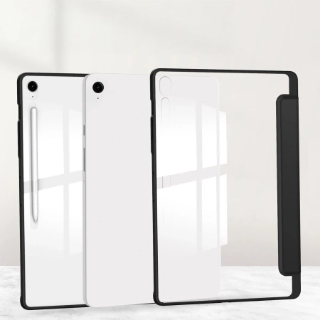 Etui z klapką Bizon Case Tab Clear Matt do Galaxy Tab S10 FE Plus, czarne