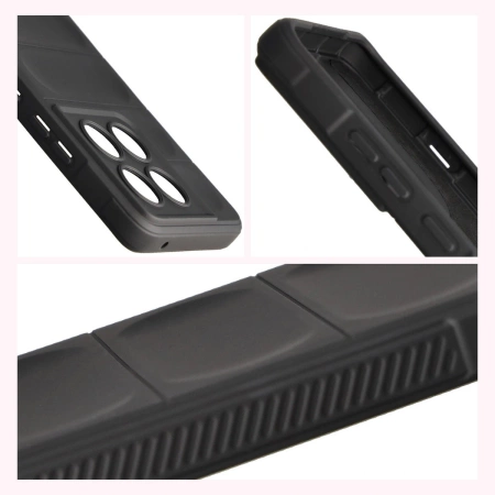 Pancerne etui Bizon Case Tur do Motorola Edge 60 Pro, czarne