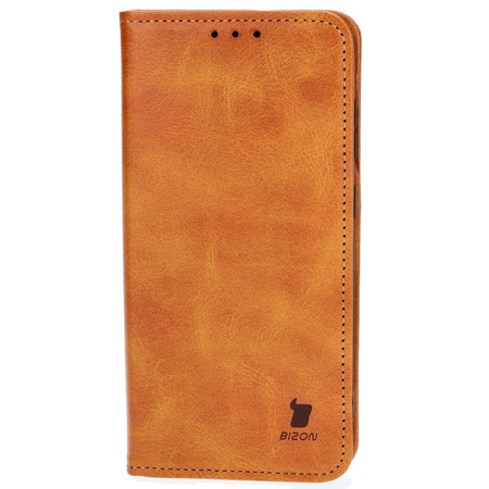 Etui z klapką Bizon Case Pocket Pro do Galaxy S23 FE, brązowe
