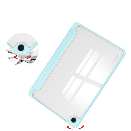 Etui Bizon Case Tab Clear Matt do Galaxy Tab A9 Plus, błękitne