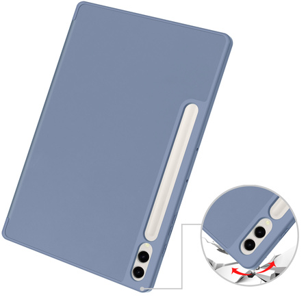 Etui Bizon Case Tab Lizard do Samsung Galaxy Tab S10 Plus / S9 Plus, fioletowe