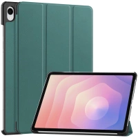 Etui z klapką Bizon Case Tab Croc do Galaxy Tab S11, ciemnozielone