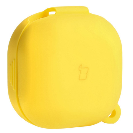 Etui Bizon Case Headphone Silicone do Galaxy Buds Live / Pro / Buds2 / Buds2 Pro / Buds FE, żółte