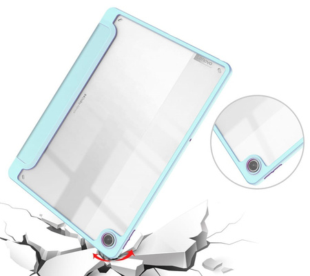 Etui Bizon Case Tab Clear Matt do Lenovo Tab M10 Plus Gen 3, błękitne