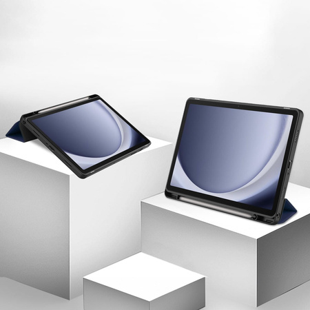 Etui Bizon Case Tab Lizard do Samsung Galaxy Tab A9 Plus, granatowe