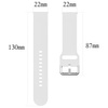 Pasek Bizon Strap Watch Silicone Pro do Xiaomi Watch 2, biały