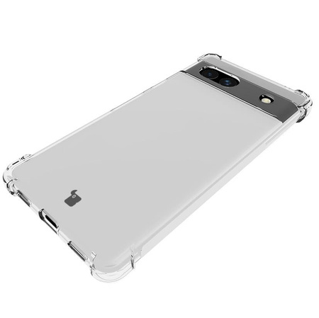 Etui + 2x szkło + obiektyw Bizon Case Clear Pack do Google Pixel 7A, przezroczyste