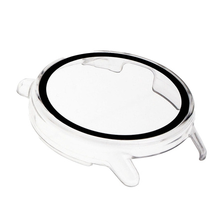 Etui Bizon Case+Glass Watch do Garmin Vivoactive 5, przezroczyste