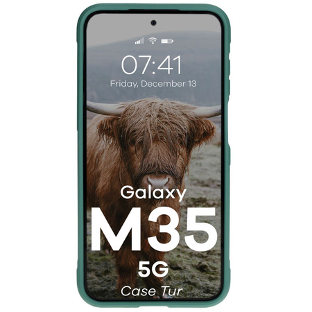 Pancerne etui Bizon Case Tur do Galaxy M35 5G, ciemnozielone