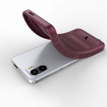 Pancerne etui Bizon Case Tur do Xiaomi Redmi A1, burgundowe