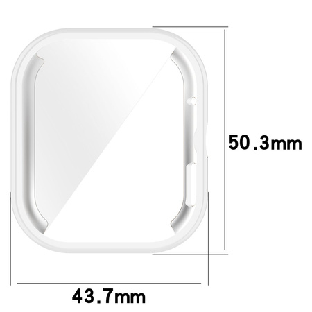 Etui Bizon Case Watch Felipe do Xiaomi Redmi Watch 4, przezroczyste