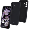 Silikonowe etui Bizon Soft Case do Galaxy A36 5G, czarne