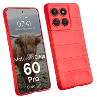 Pancerne etui Bizon Case Tur do Motorola Edge 60 Pro, czerwone