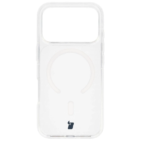 Etui z pierścieniem magnetycznym Bizon Case CrystalO do iPhone 17 Pro, przezroczyste