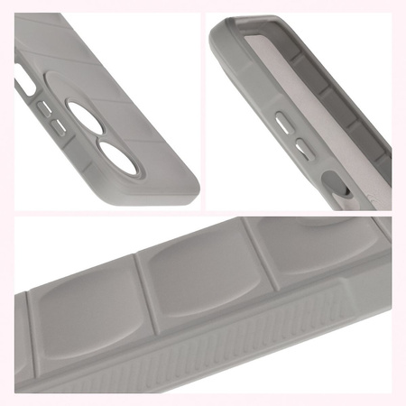 Pancerne etui Bizon Case Tur do Oppo A60 4G, jasnoszare