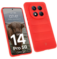 Pancerne etui Bizon Case Tur do Xiaomi Redmi Note 14 Pro 5G / Poco X7, czerwone