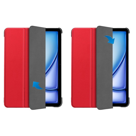 Etui Bizon Case Tab Croc do iPad Air 13" M2 2024, czerwone