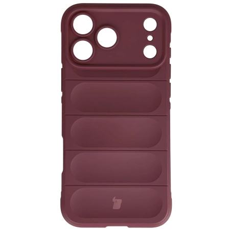 Pancerne etui Bizon Case Tur do iPhone 17 Pro Max, burgundowe