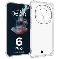 Etui Bizon Case Salpa do Honor Magic6 Pro, przezroczyste