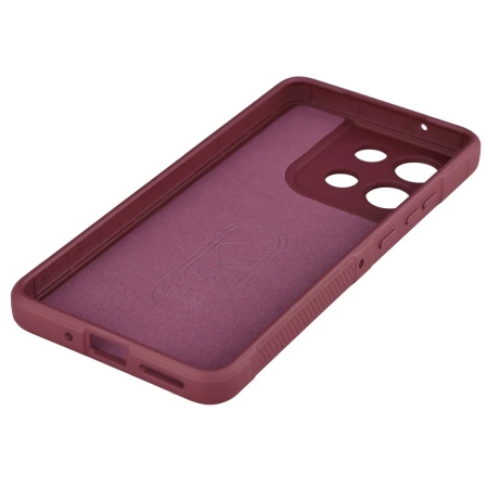 Pancerne etui Bizon Case Tur do Motorola Moto G86 Power 5G, burgundowe