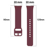 Pasek Bizon Strap Watch Silicone do Galaxy Fit 3, burgundowy