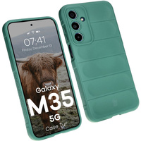 Pancerne etui Bizon Case Tur do Galaxy M35 5G, ciemnozielone
