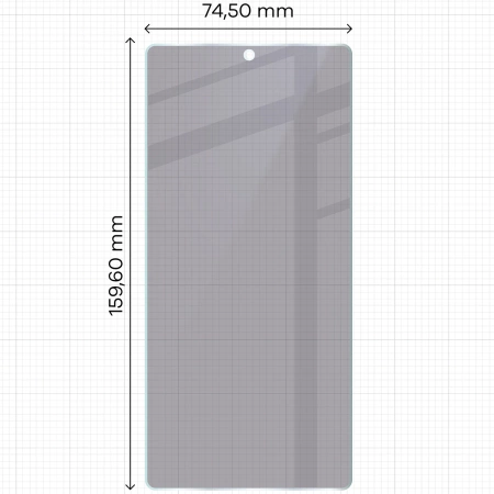 Prywatyzujące szkło hybrydowe Bizon Glass Mule Shadow do Galaxy S25 Ultra, matowe