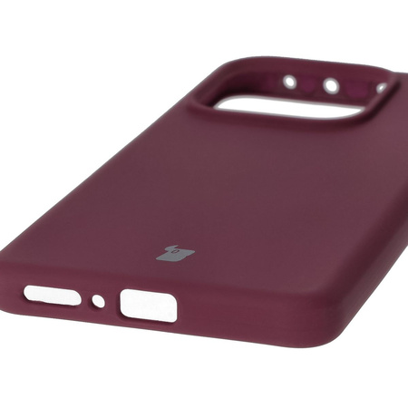 Silikonowe etui Bizon Soft Case do Xiaomi Redmi Note 14 5G, ciemnofioletowe