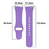 Pasek Bizon Strap Watch Dots do Xiaomi Redmi Watch 3 Active, fioletowy