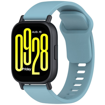 Pasek silikonowy do smartwatcha, Bizon Strap Watch Silicone Pro H, Quick Release 22 mm, jasnoniebieski