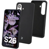 Silikonowe etui Bizon Soft Case do Galaxy S26, czarne