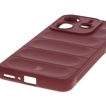 Pancerne etui Bizon Case Tur do Xiaomi Redmi Note 14 5G, burgundowe