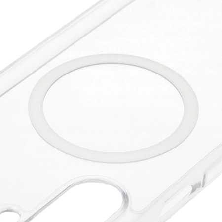 Etui z pierścieniem magnetycznym Bizon Case CrystalO do Galaxy A17 5G, przezroczyste