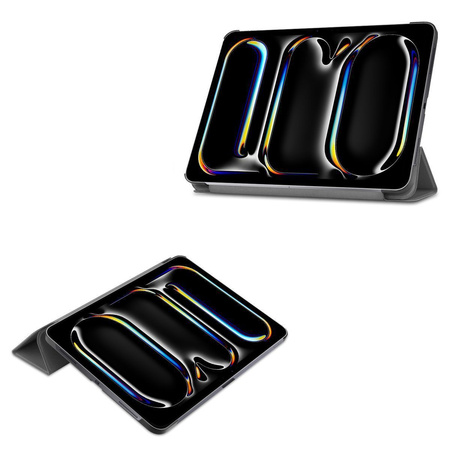 Etui Bizon Case Tab Croc do iPad Pro 13" 2025 / 2024, szare