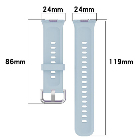 Pasek Bizon Strap Watch Silicone Pro SR do Huawei Watch Fit 3, jasnoniebieski