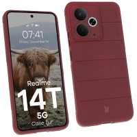 Pancerne etui Bizon Case Tur do Realme 14T 5G, burgundowe