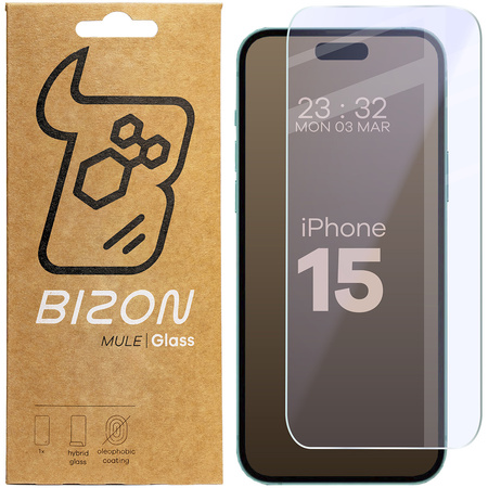 Elastyczne szkło hybrydowe Bizon Glass Mule do iPhone 16 Plus