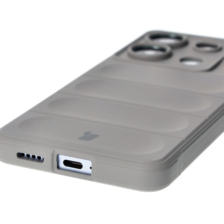 Pancerne etui Bizon Case Tur do Xiaomi Poco X6 / Xiaomi Redmi Note 13 Pro 5G, jasnoszare
