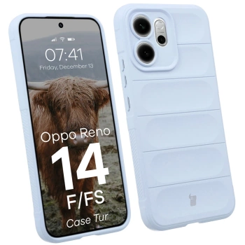 Pancerne etui Bizon Case Tur do Oppo Reno 14 F / 14 FS, jasnoniebieskie