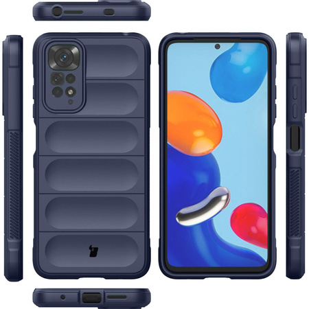 Pancerne etui Bizon Case Tur do Xiaomi Redmi Note 11 / 11S 4G, granatowe
