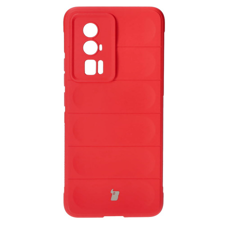 Pancerne etui Bizon Case Tur do Xiaomi Poco F5 Pro, czerwone